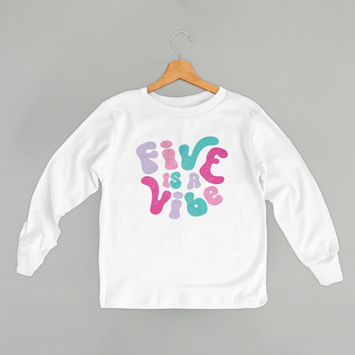 Five Is A Vibe (Pink + Purple) (Kids) Ivy + Cloth