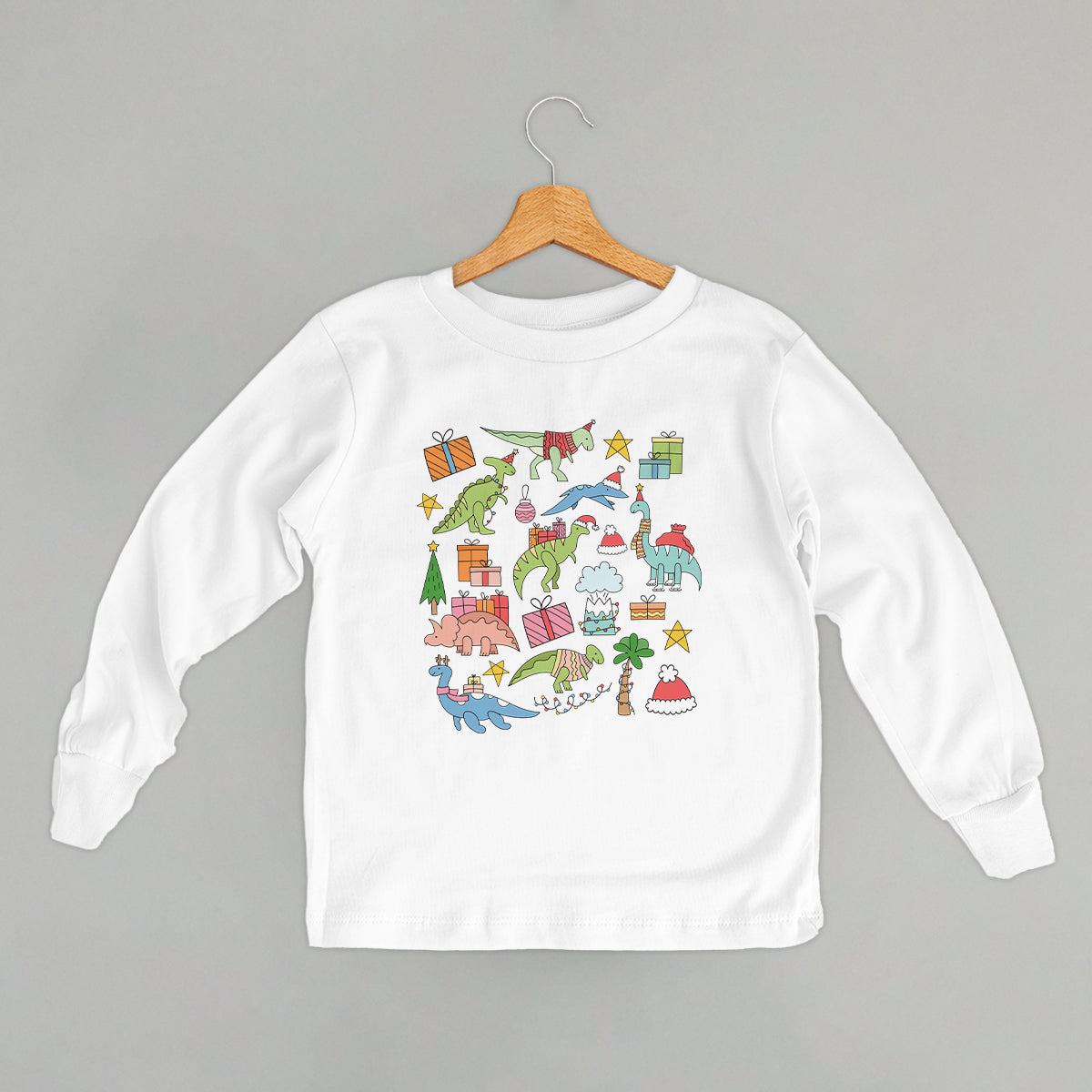 Christmas Dinosaur Collage (Kids) Ivy + Cloth