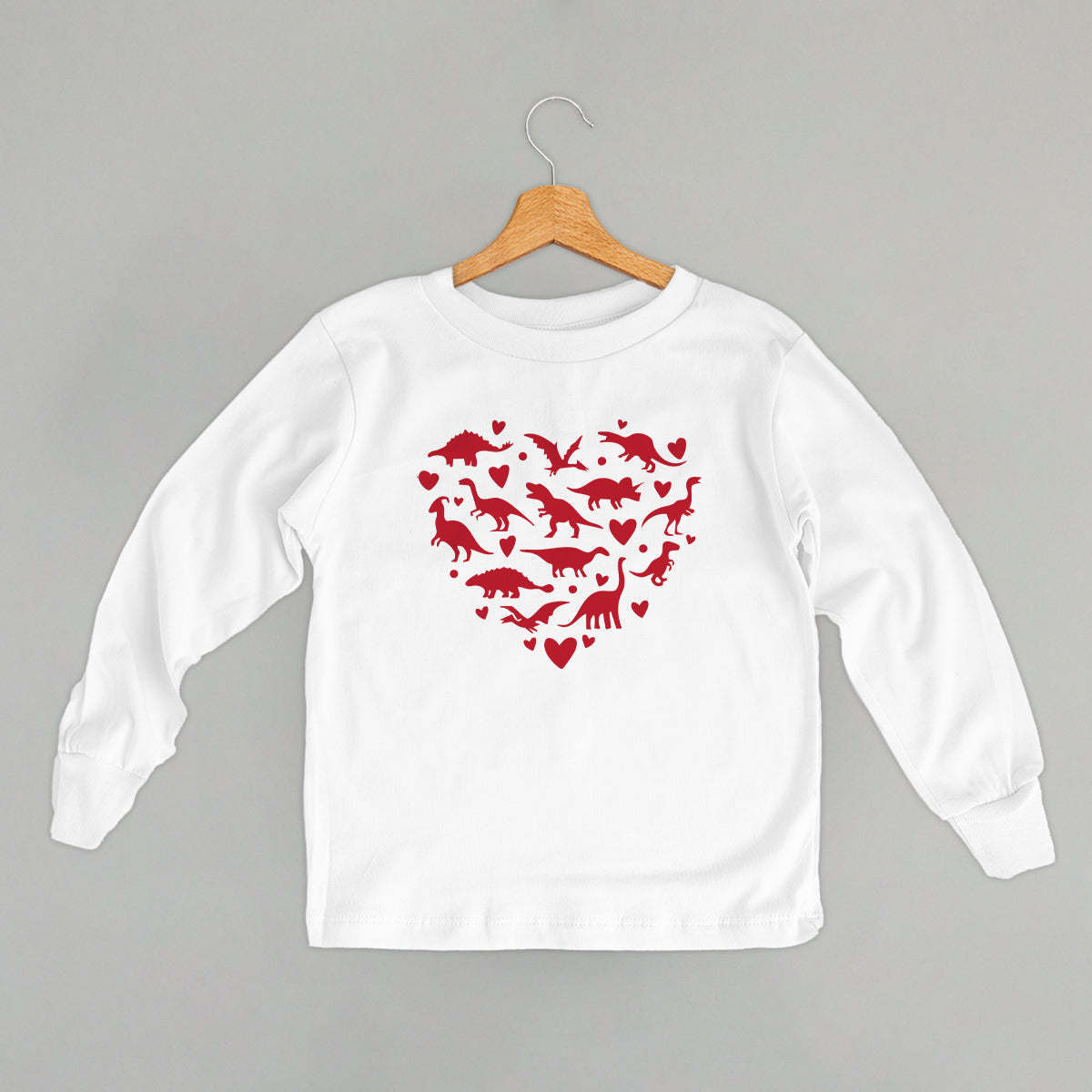 Dinosaur Red Heart (Kids) Ivy + Cloth