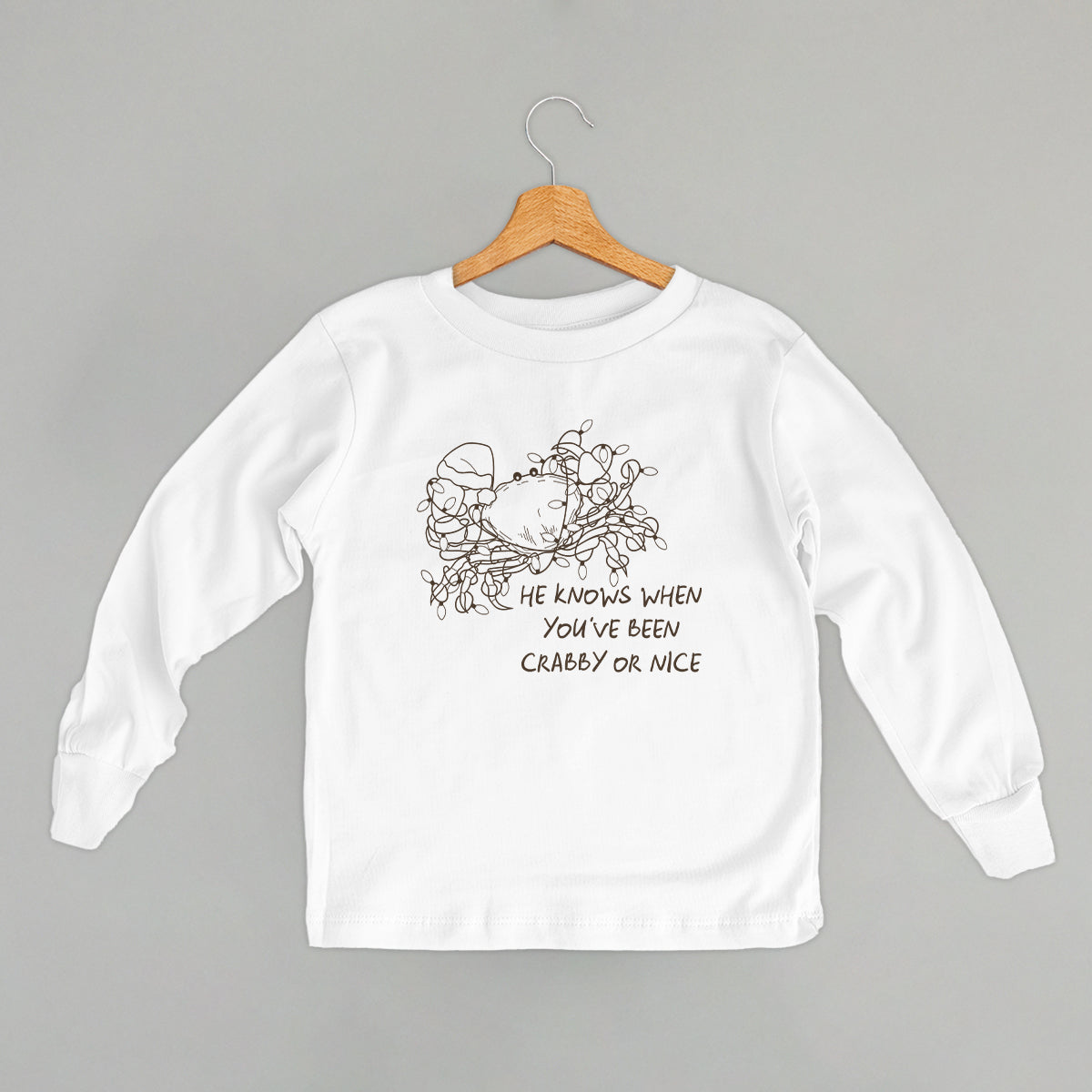 He Knows When You've Been Crabby Or Nice (Kids) Ivy + Cloth