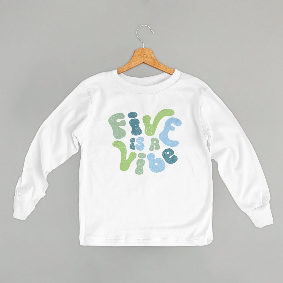 Five Is A Vibe (Blue + Green) (Kids) Ivy + Cloth