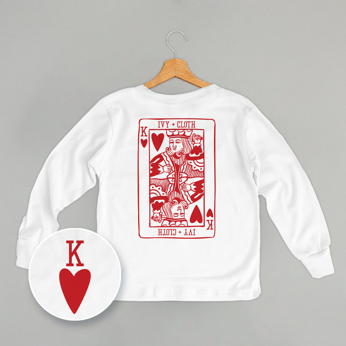 King Of Hearts (Kids Back Print) Ivy + Cloth