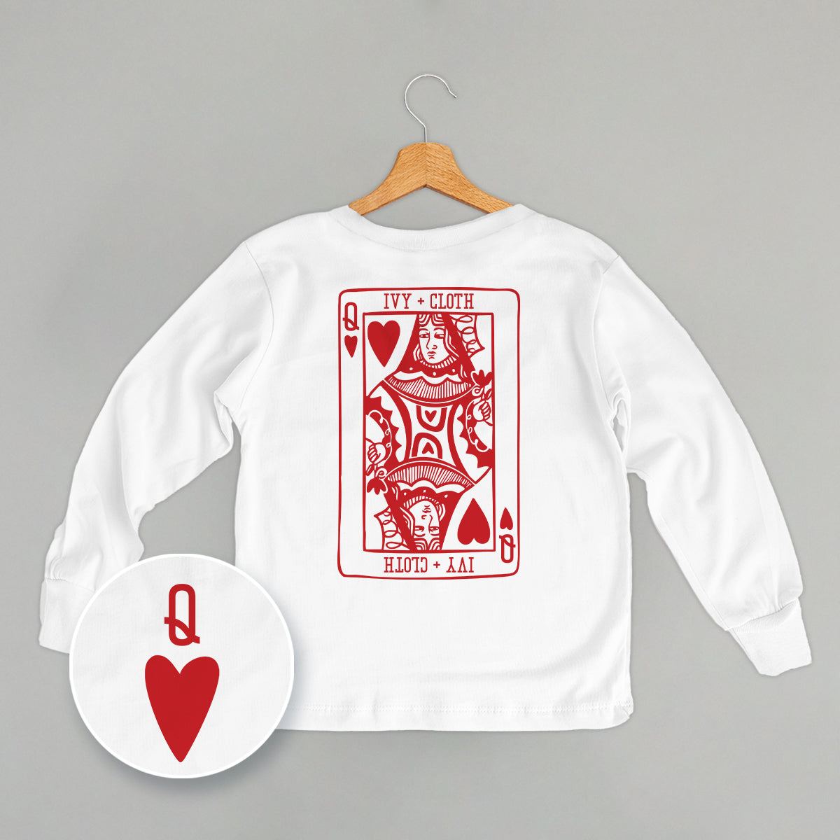 Queen Of Hearts (Kids Back Print) Ivy + Cloth