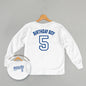 Birthday Boy Varsity #5 (Kids Back Print) Ivy + Cloth