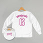 Birthday Girl Varsity #6 (Kids Back Print) Ivy + Cloth