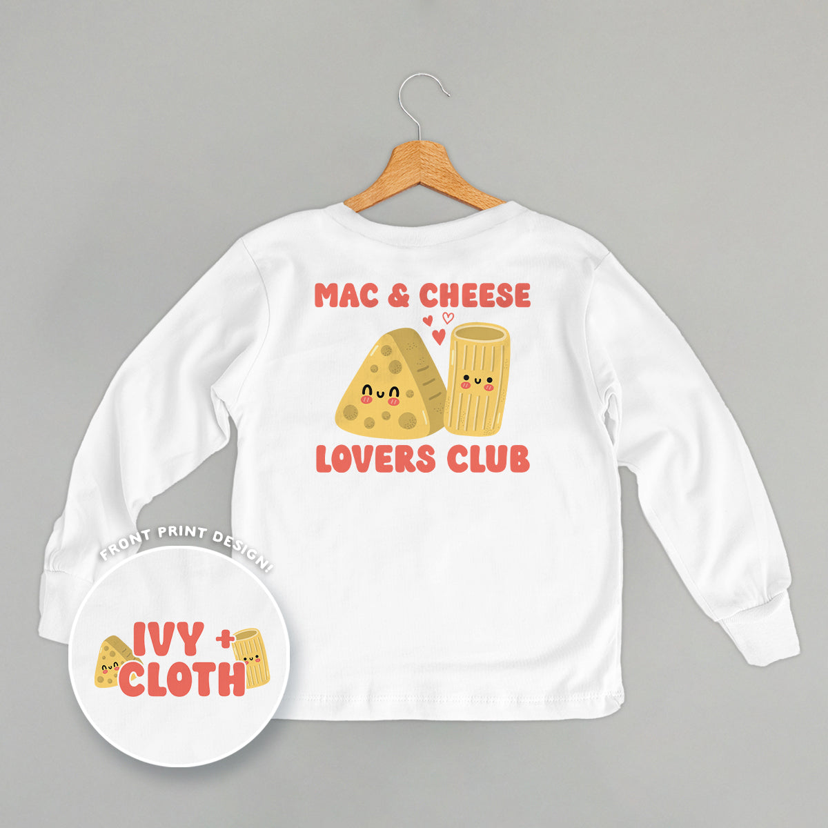 Mac & Cheese Lovers Club (Kids Back Print) Ivy + Cloth