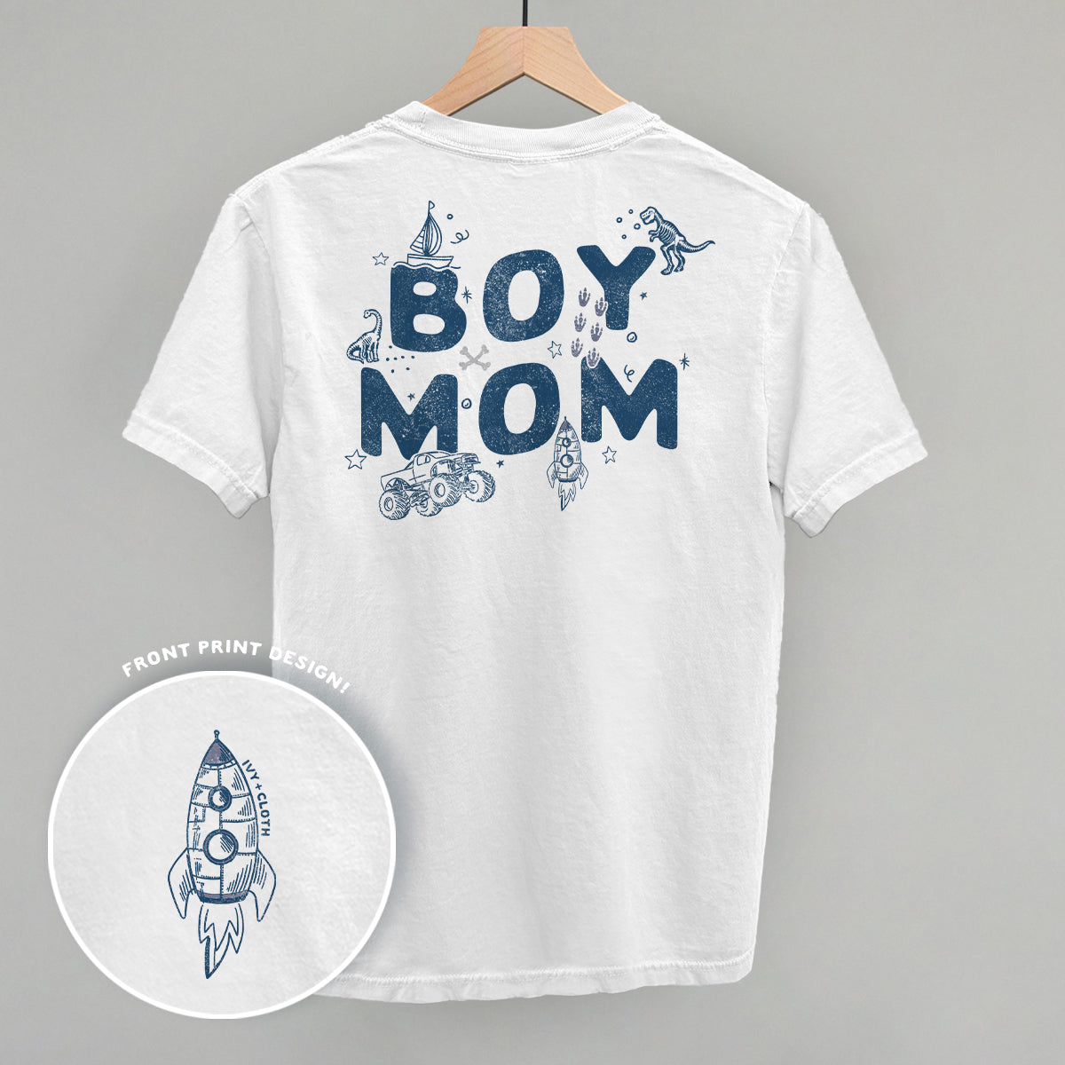 Boy Mom Doodles (Back Print) Ivy + Cloth