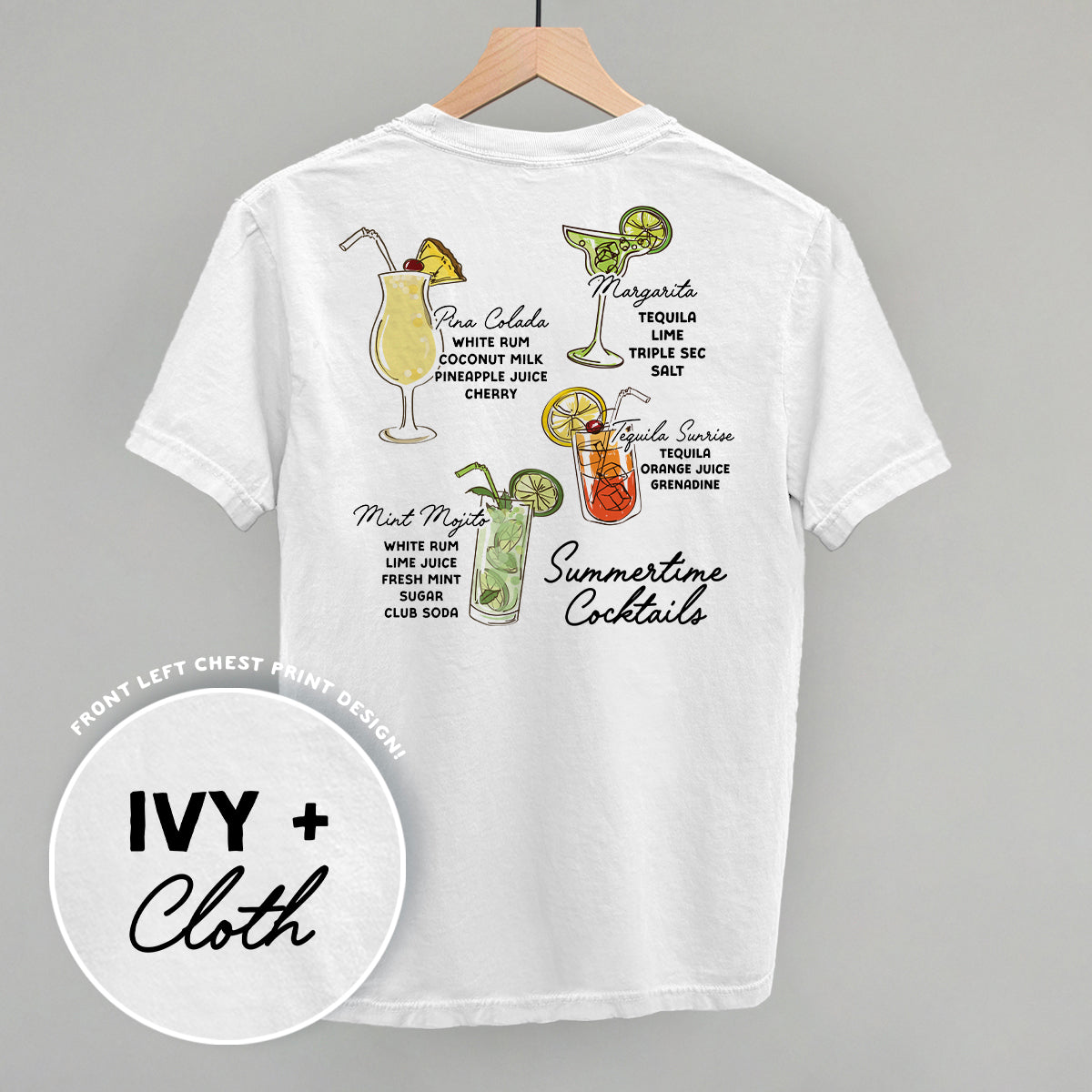 Summertime Cocktails (Back Print) Ivy + Cloth
