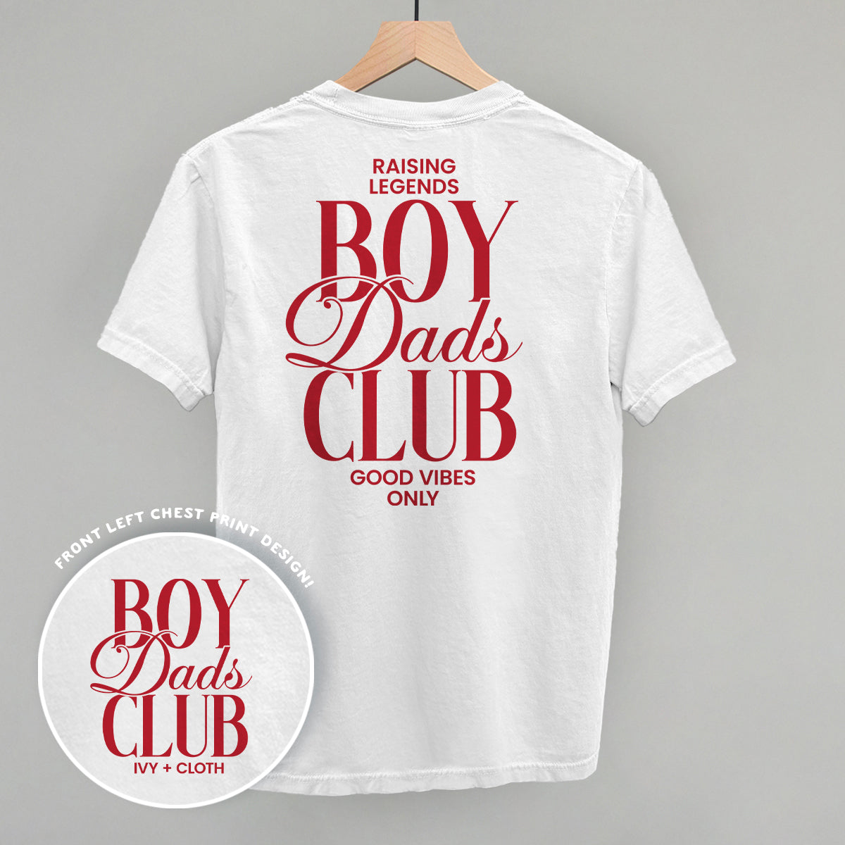Boy Dads Club (Red) (Back Print) Ivy + Cloth