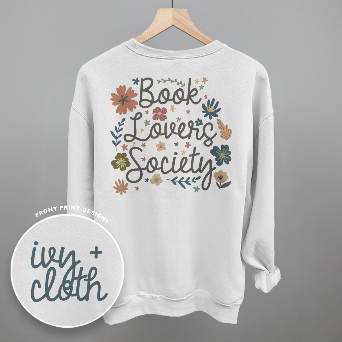 Book Lovers Society (Back Print) Ivy + Cloth