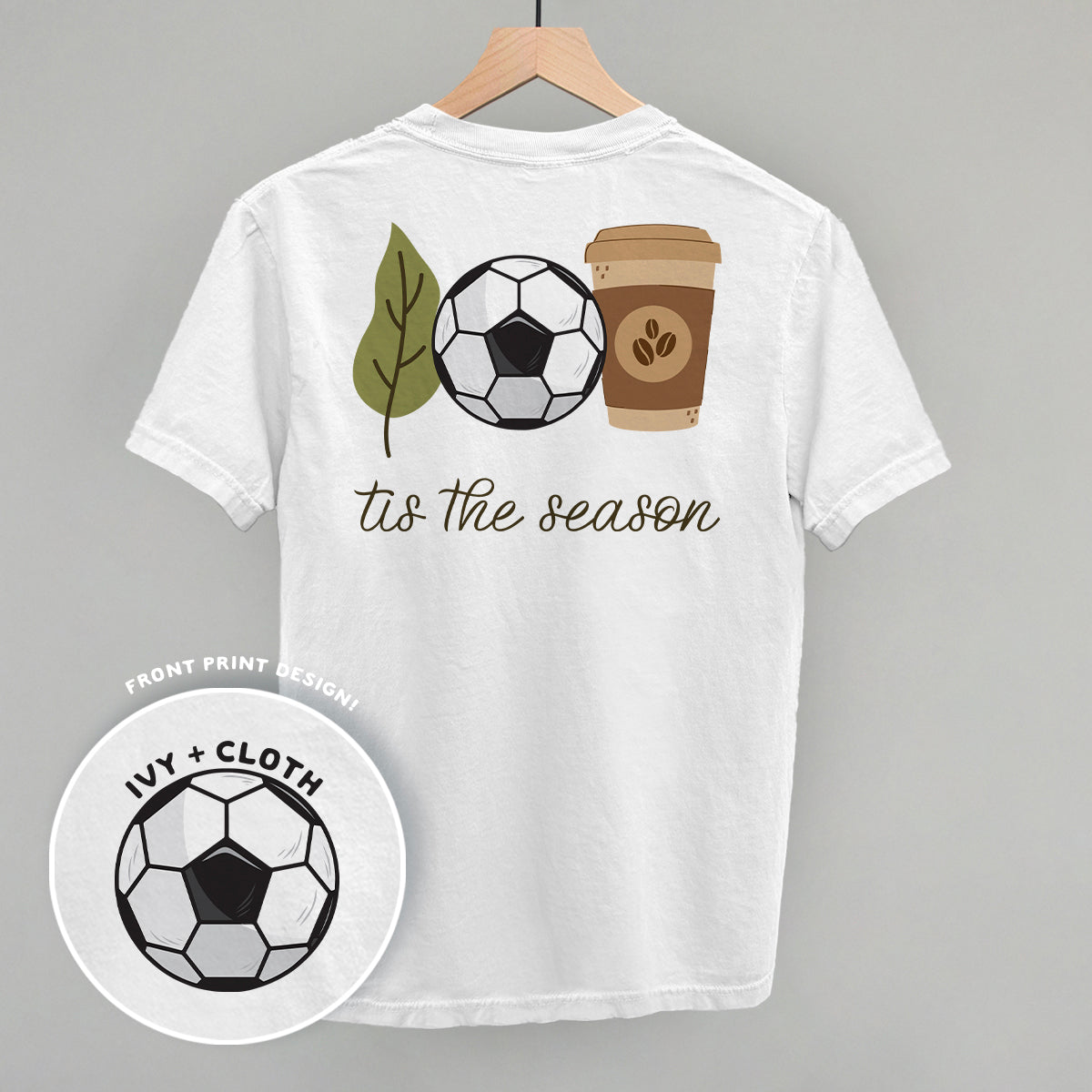 Tis The Season Soccer Doodle (Back Print) Ivy + Cloth