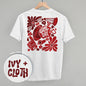 Floral Game Day Red (Back Print) Ivy + Cloth