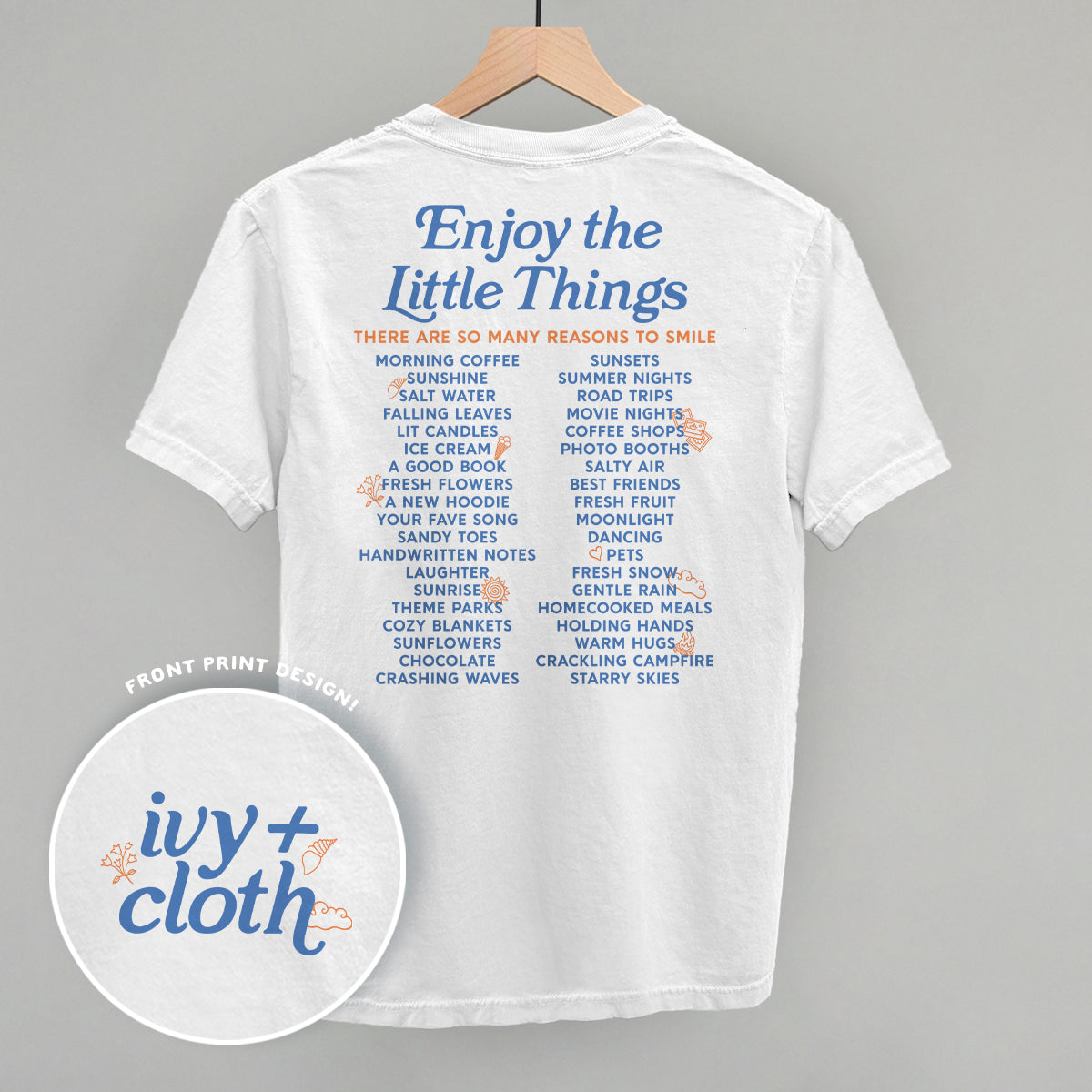 Enjoy The Little Things List (Back Print) Ivy + Cloth