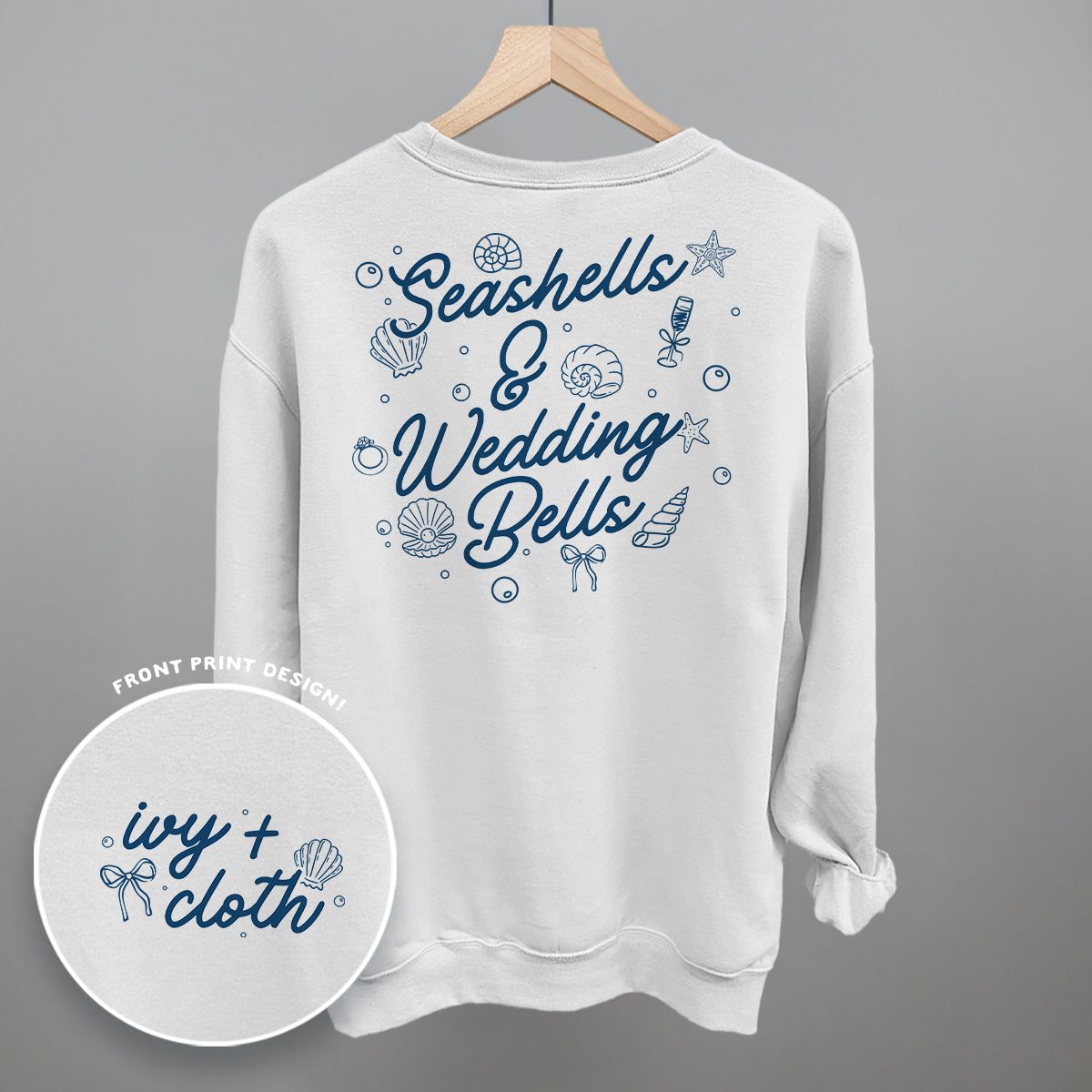 Seashells & Wedding Bells (Back Print) Ivy + Cloth