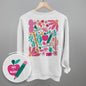Abstract Floral Teacher Doodle (Back Print) Ivy + Cloth