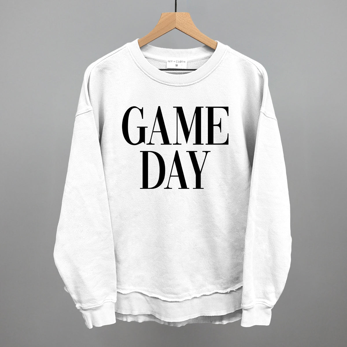Game Day Black Serif Ivy + Cloth