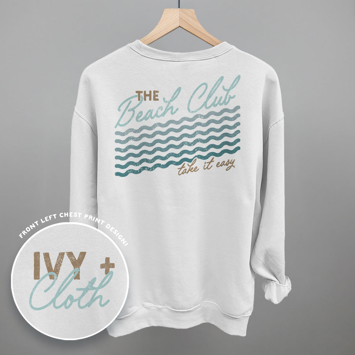 The Beach Club Take It Easy (Back Print) Ivy + Cloth