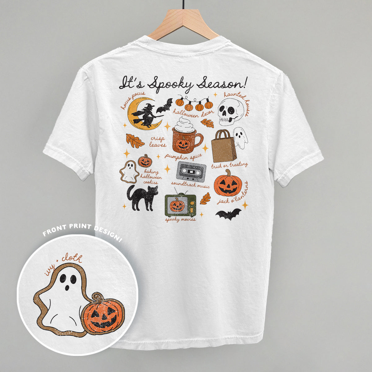 It's Spooky Season Doodles (Back Print) Ivy + Cloth