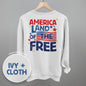 America Land Of The Free Distressed (Back Print) Ivy + Cloth