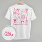 Galentine's Pink Doodles (Back Print) Ivy + Cloth
