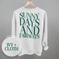 Sunny Days And Fairways (Back Print) Ivy + Cloth