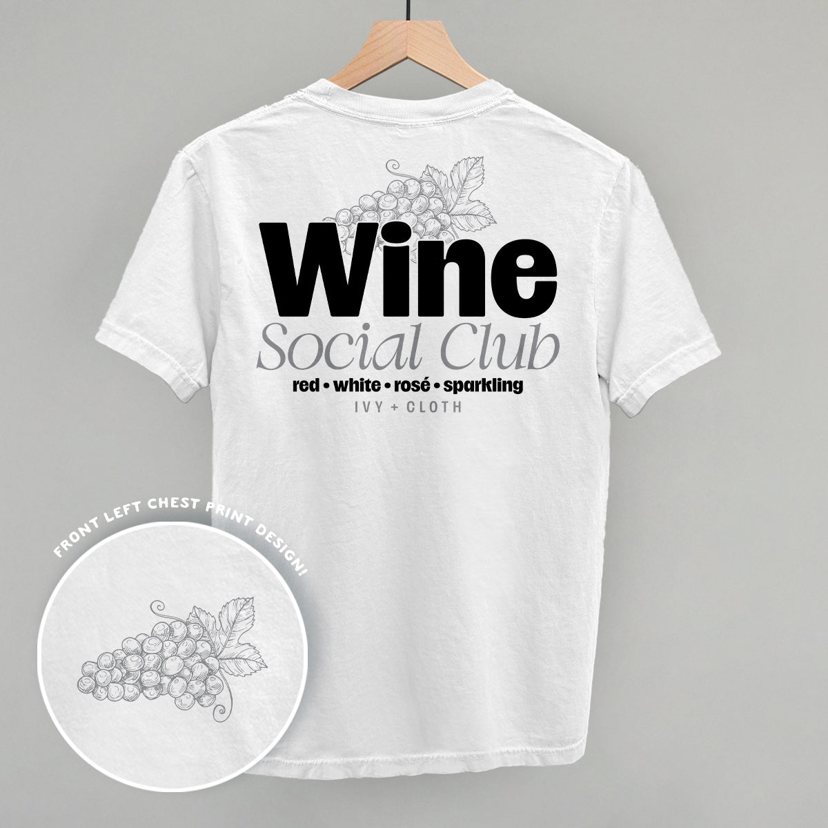 Wine Social Club (Back Print) Ivy + Cloth