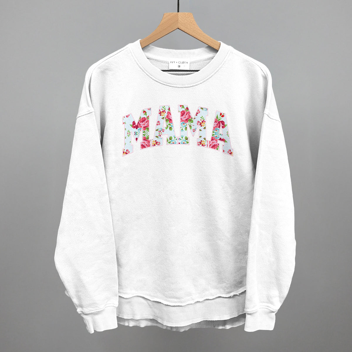 Mama (Block Letter Floral) Ivy + Cloth