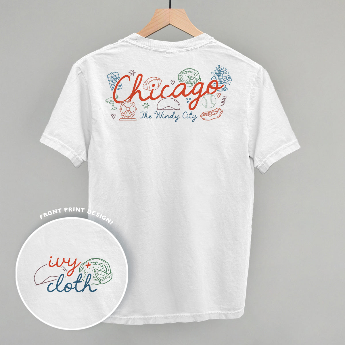 Chicago Doodles (Back Print) Ivy + Cloth