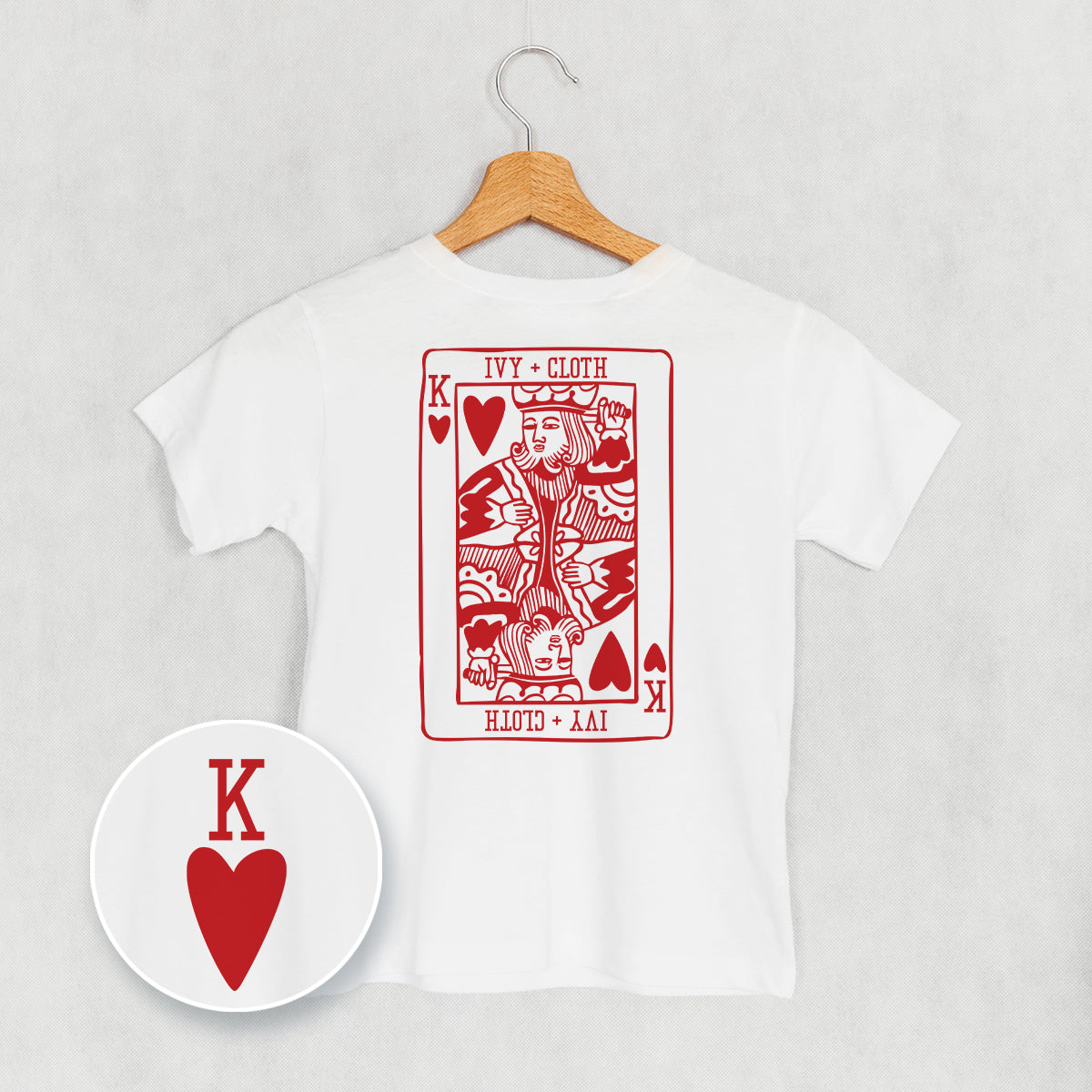 King Of Hearts (Kids Back Print) Ivy + Cloth
