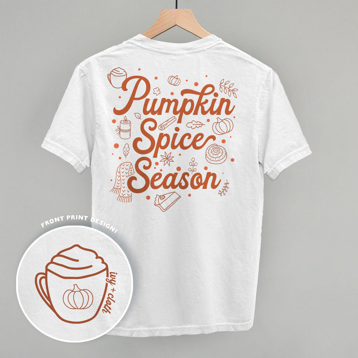 Pumpkin Spice Season Doodles (Back Print) Ivy + Cloth
