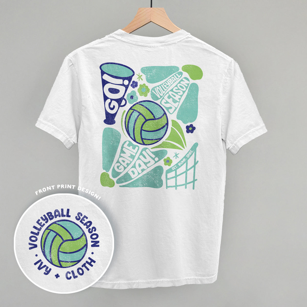 Volleyball Season Doodles (Back Print) Ivy + Cloth