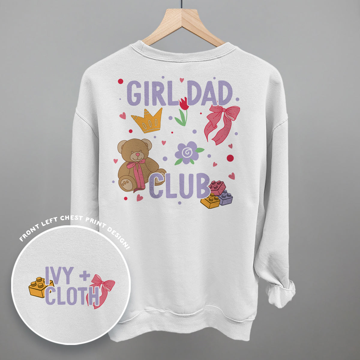 Girl Dad Club Doodles (Back Print) Ivy + Cloth