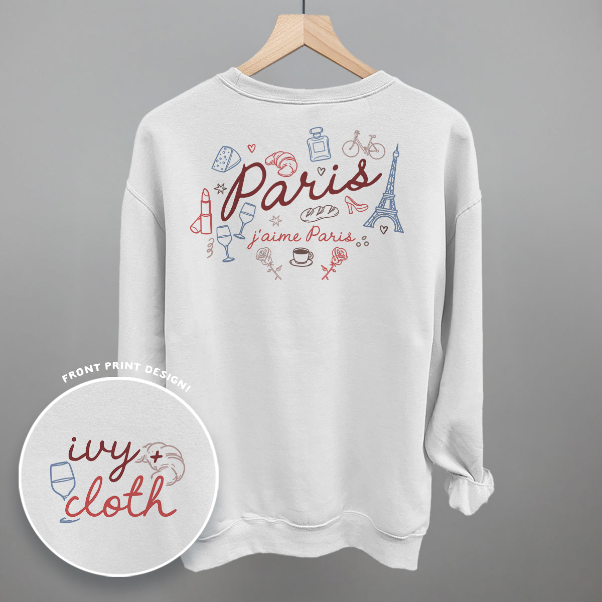 Paris Doodles (Back Print) Ivy + Cloth