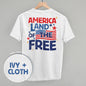 America Land Of The Free Distressed (Back Print) Ivy + Cloth