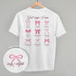 God Says I Am (Pink Bows) (Back Print) Ivy + Cloth
