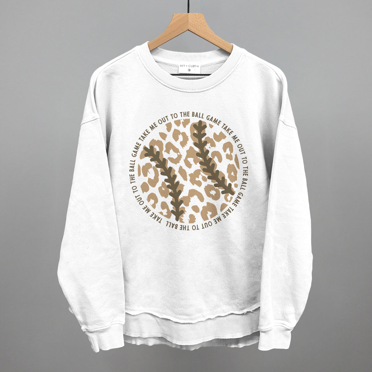 Take Me Out To The Ball Game (Leopard Baseball) Ivy + Cloth