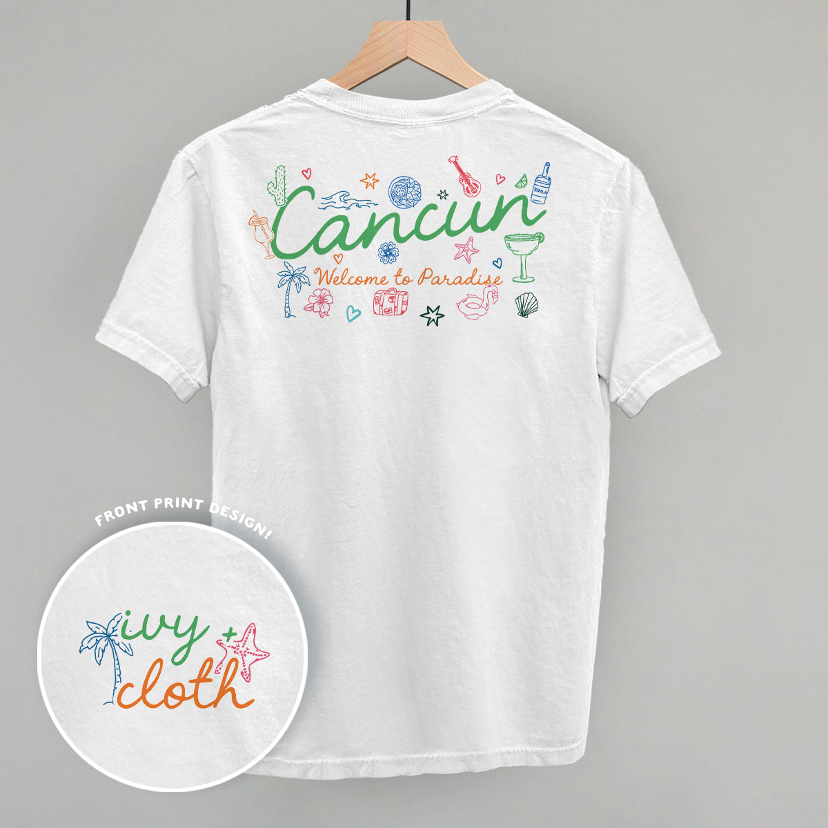 Cancun Doodles (Back Print) Ivy + Cloth