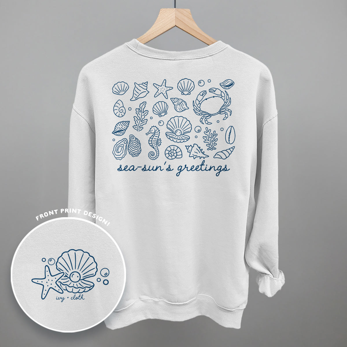 Sea-Sun's Greetings (Back Print) Ivy + Cloth