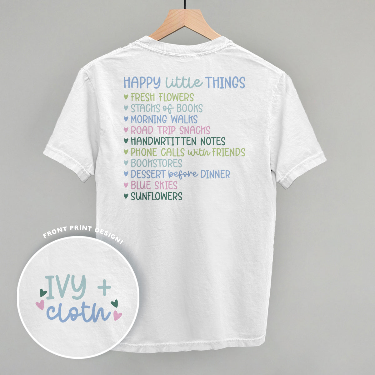 Happy Little Things List (Back Print) Ivy + Cloth
