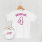 Birthday Girl Varsity #4 (Kids Back Print) Ivy + Cloth