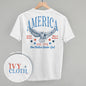 America Red & Blue Eagle (Back Print) Ivy + Cloth