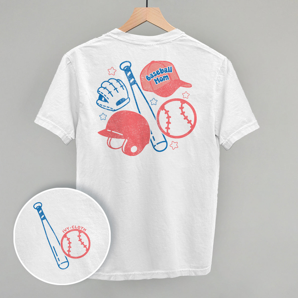Baseball Mom Doodle (Back Print) Ivy + Cloth