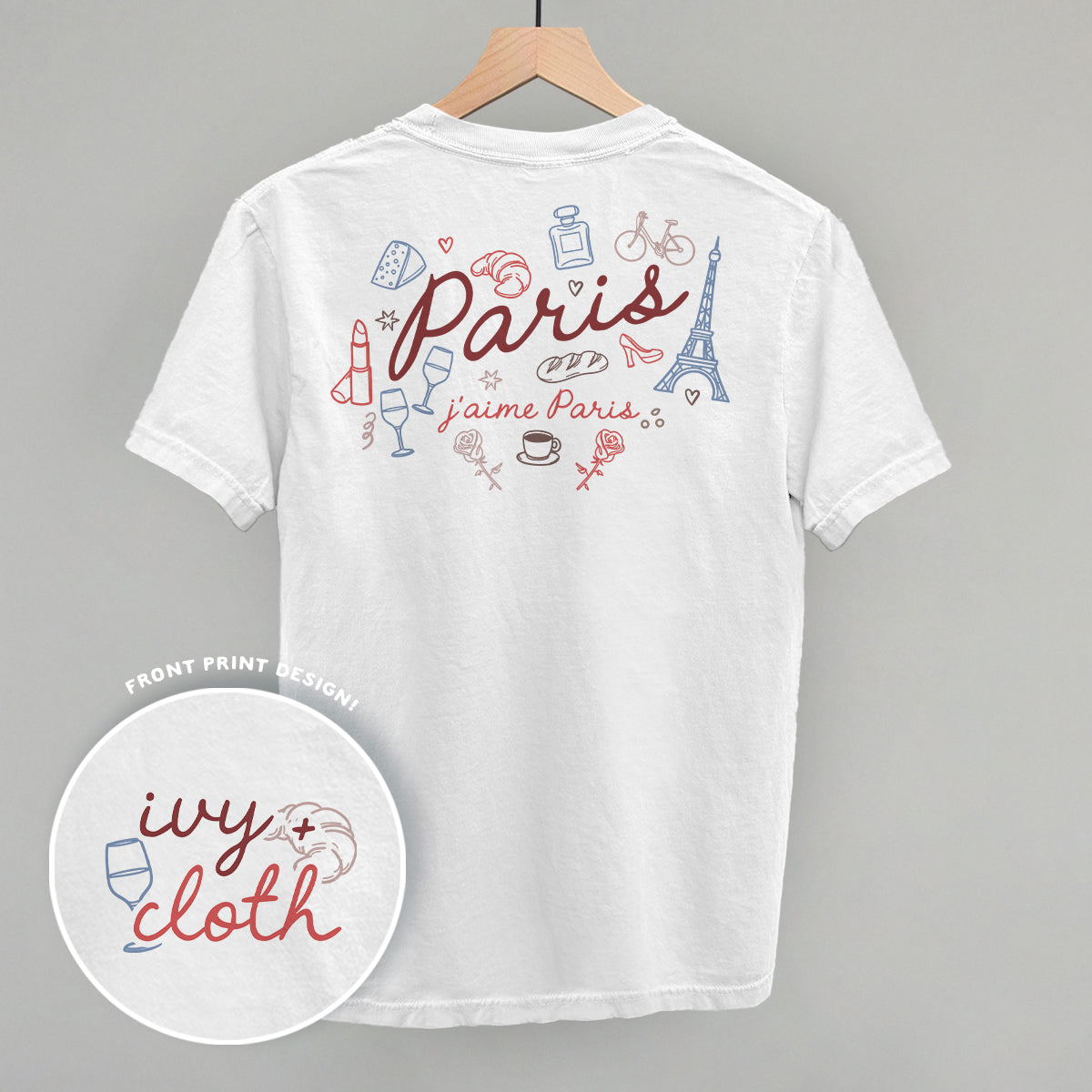 Paris Doodles (Back Print) Ivy + Cloth