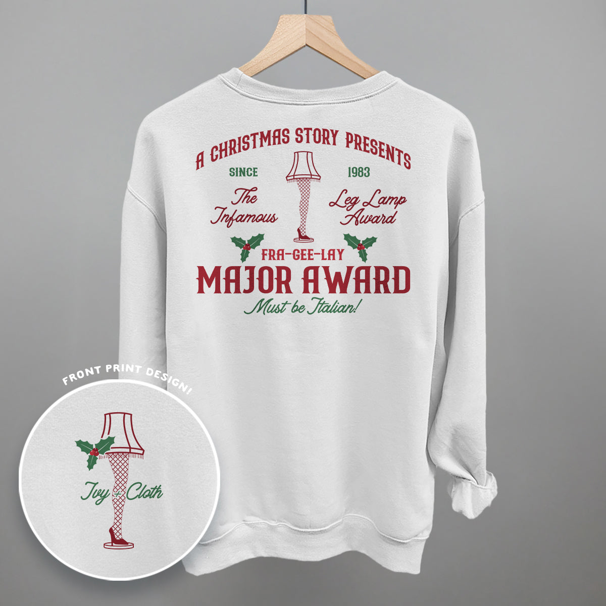 Major Award Leg Lamp (Back Print) Ivy + Cloth