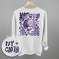 Floral Game Day Purple (Back Print) Ivy + Cloth