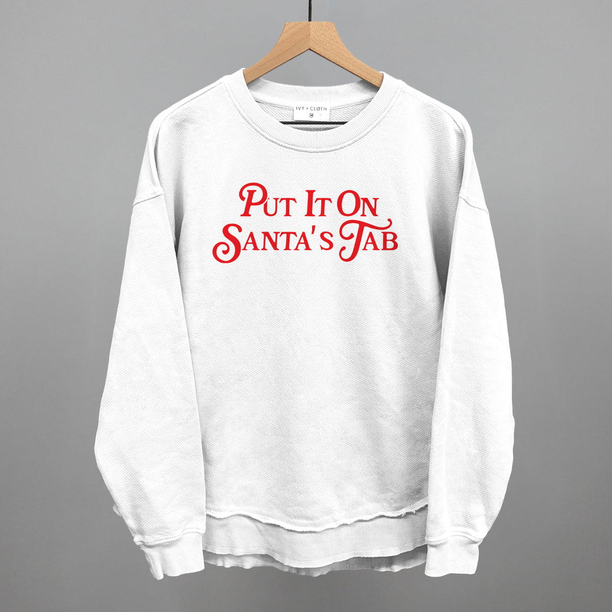 Put It On Santa's Tab (Red) Ivy + Cloth