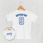 Birthday Boy Varsity #9 (Kids Back Print) Ivy + Cloth