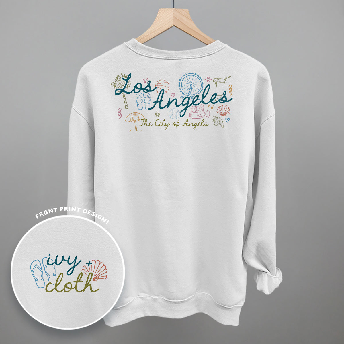 Los Angeles Doodles (Back Print) Ivy + Cloth