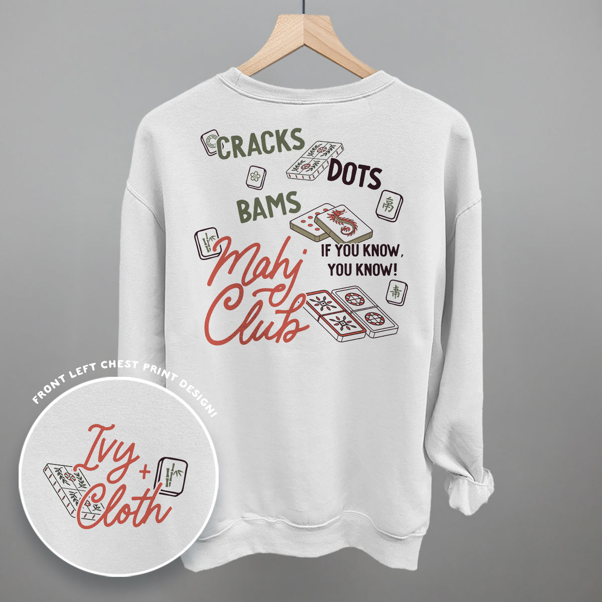 Mahj Club (Back Print) Ivy + Cloth