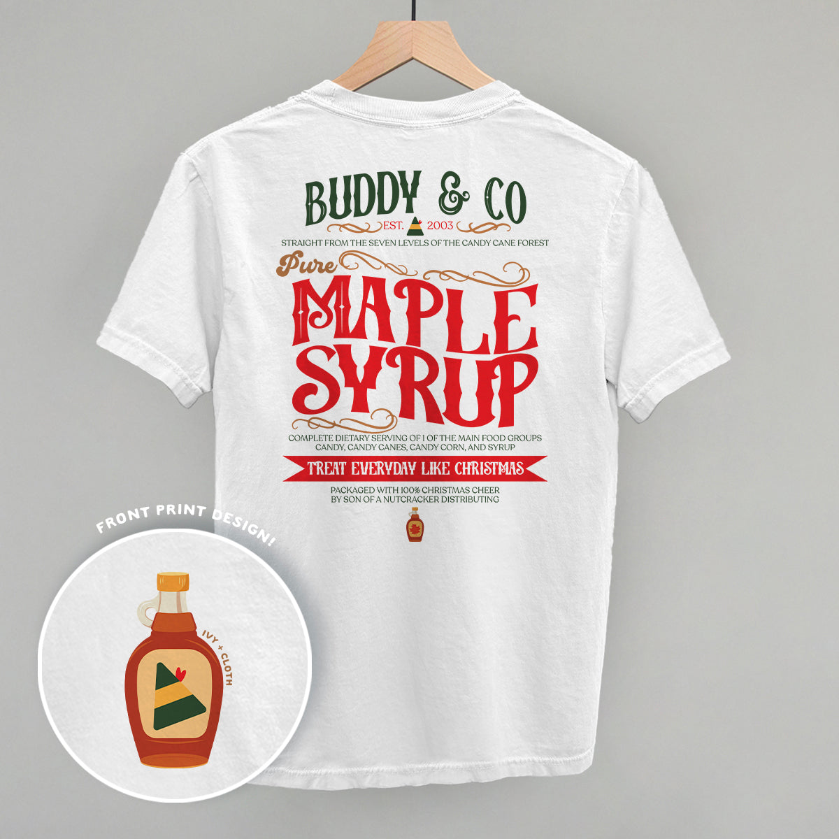 Buddy & Co Maple Syrup (Back Print) Ivy + Cloth
